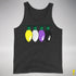 Nonbinary Pride Christmas Lights Premium Tank Top - Charcoal Triblend
